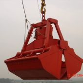 龍輝起重單索雙瓣液壓起重機(jī)抓斗 hydraulic crane grab of single rope and double pe ...