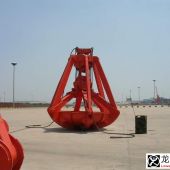 五瓣梅花抓斗5噸2立方泥沙石子四繩鋼絲繩抓斗 five petal lotus grab four steel wire ...