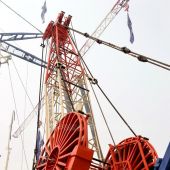 四繩液壓雙瓣探底挖井抓斗 hydraulic well digging grab of four rope and double lot ...