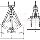 機(jī)械抓斗VSG四索雙顎瓣抓斗