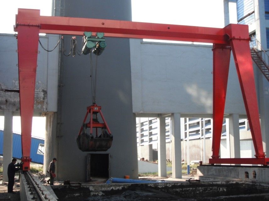 MHZ型電動葫蘆抓斗門式起重機(jī) MHZ type electric hoist grab gantry crane